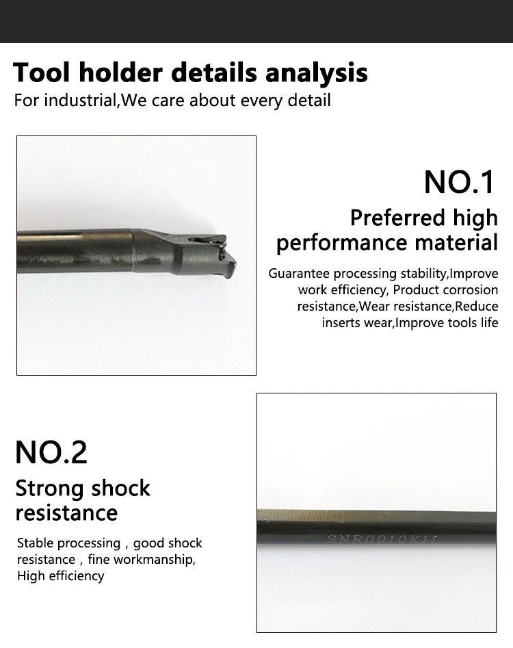 Tungsten Carbide Boring Bar Inner Hole Thread Turning Tools Snr0012K11