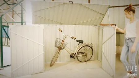 Capannone da esterno in metallo per biciclette, carriole e attrezzi da giardino (BS7′x3′)